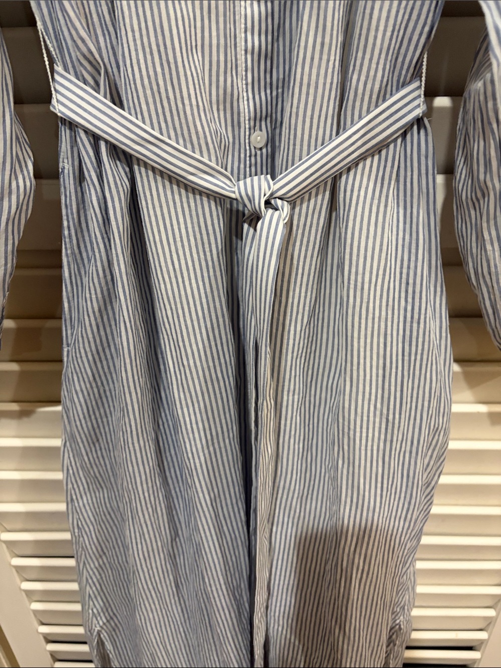 Universal Thread Blue & White Striped Button and belted Dress, Small,NWT - Picture 5 of 5